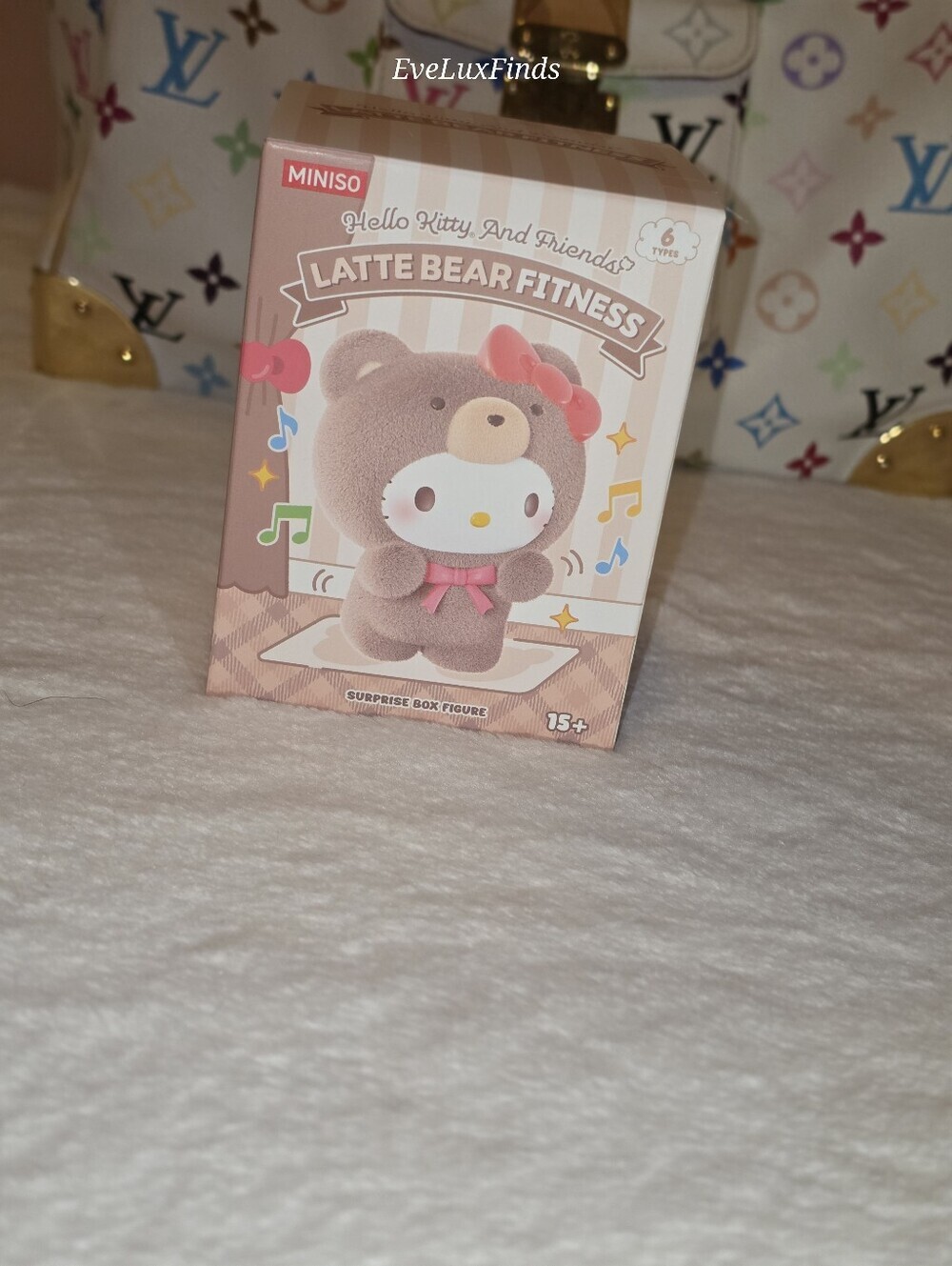 MINISO My Melody Latte Bear Fitness Figure Sanrio Blind Box NIB - Picture 2 of 6
